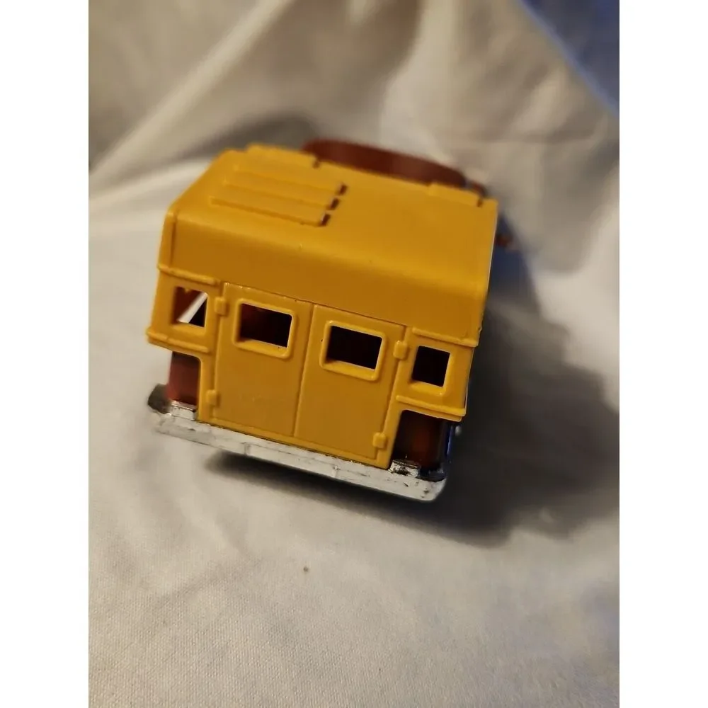 Vintage Arco Ford Truck w/ Camper Shell Friction Toy Pull-Back WORKS‎